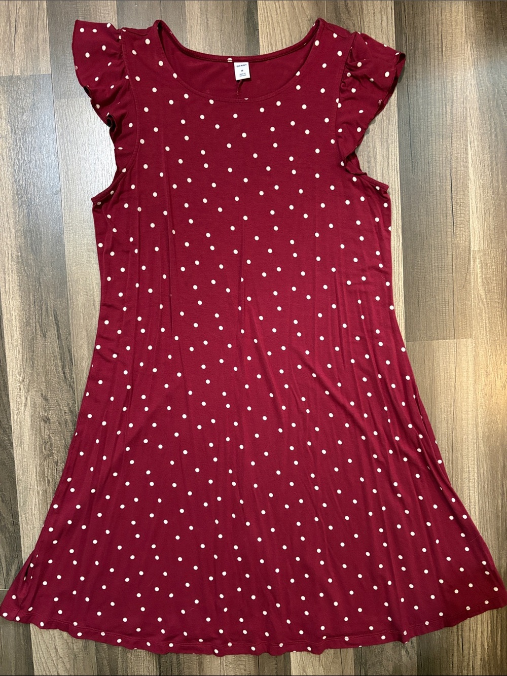 🍂3 for $15🍂 Old Navy Red and White Polka Dot Midi Dress